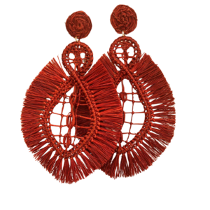 PENDIENTE BORA ROJO SANGRE