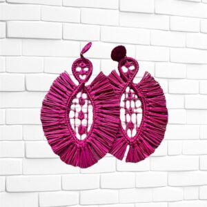 PENDIENTE BORA FUCSIA